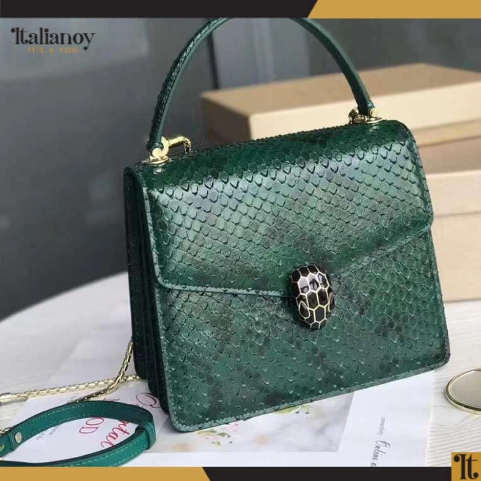 Bvlgari Serpenti Forever Slant Pack green