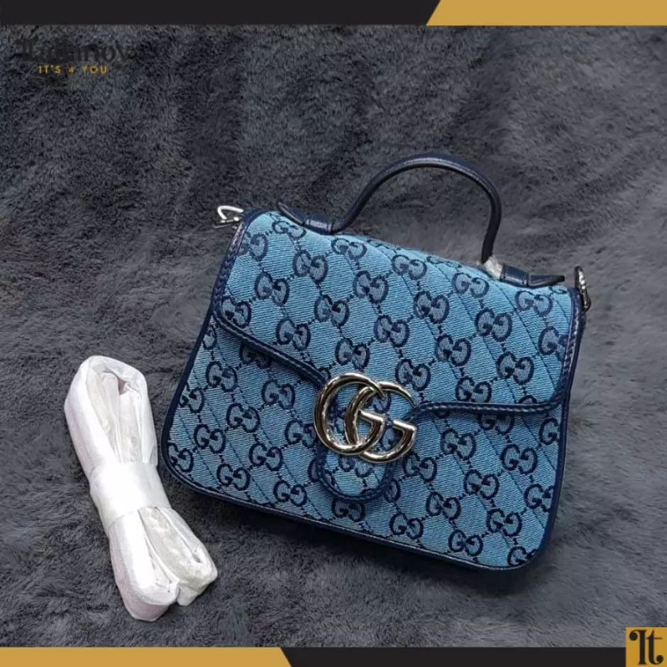 Monogram Multicolor Matelasse Diagonal Mini GG Marmont  Bag