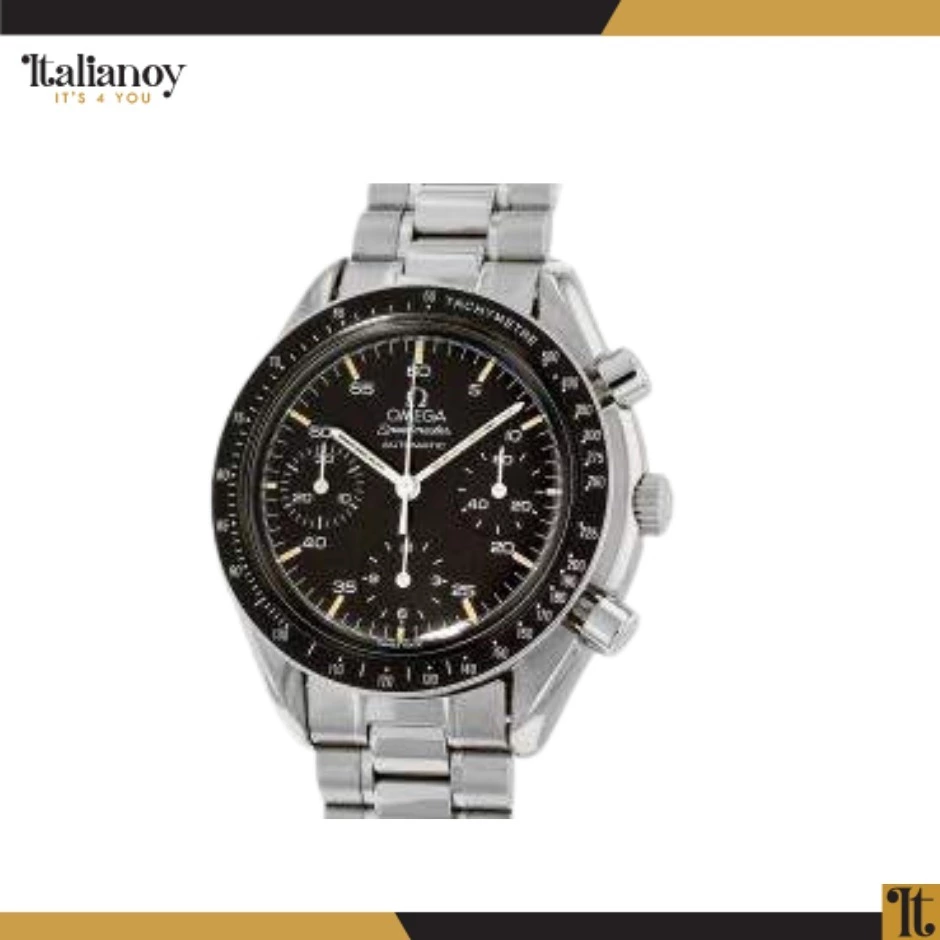 Omega Speedmaster Black Stainless Steel Men's Wristwatch