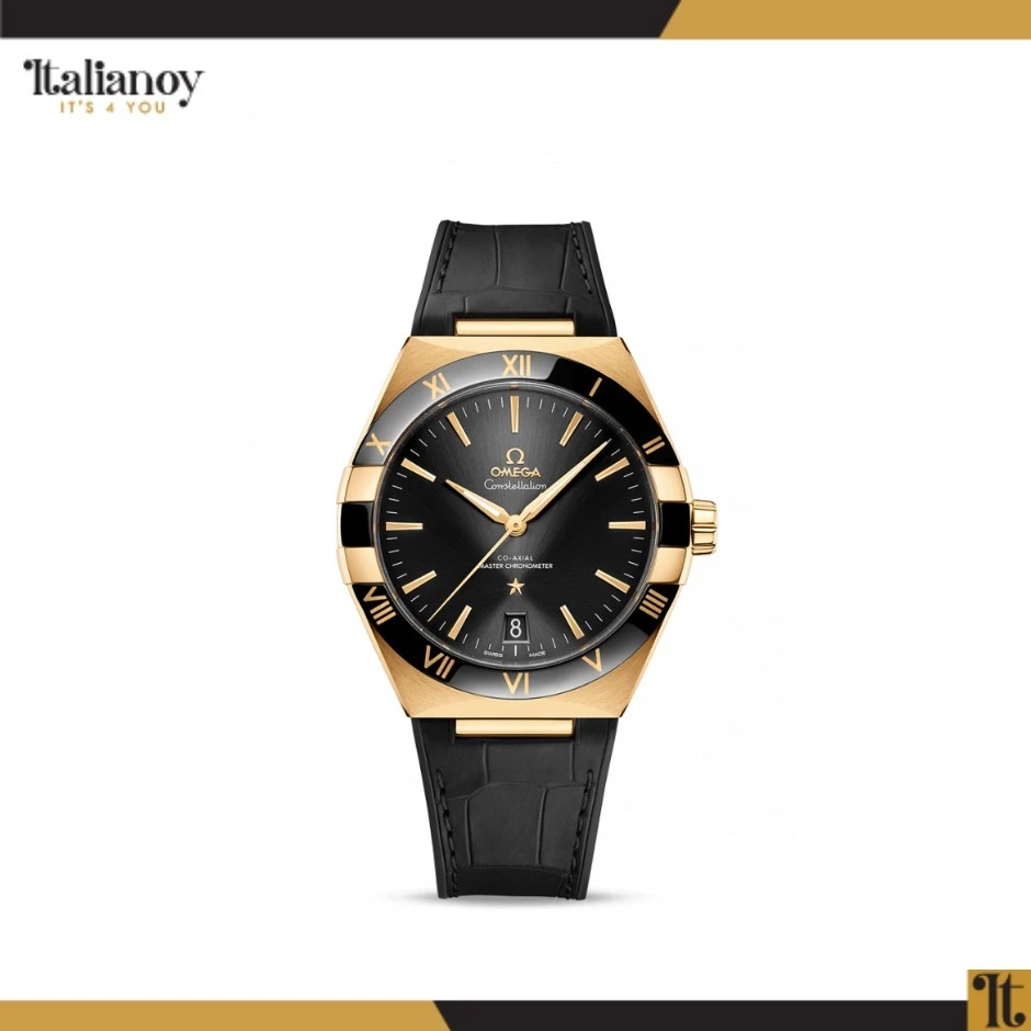 Constellation Co‑Axial Master Chronometer Yellow Gold On Leather Strap