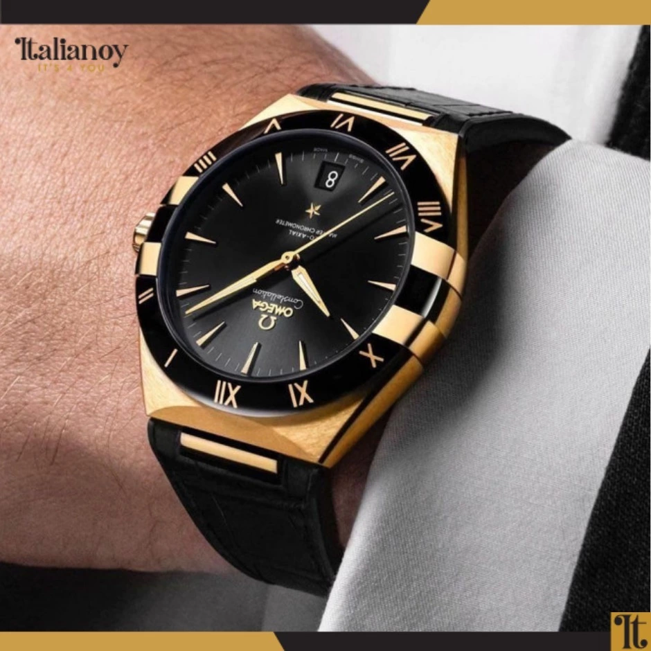 Constellation Co‑Axial Master Chronometer Yellow Gold On Leather Strap