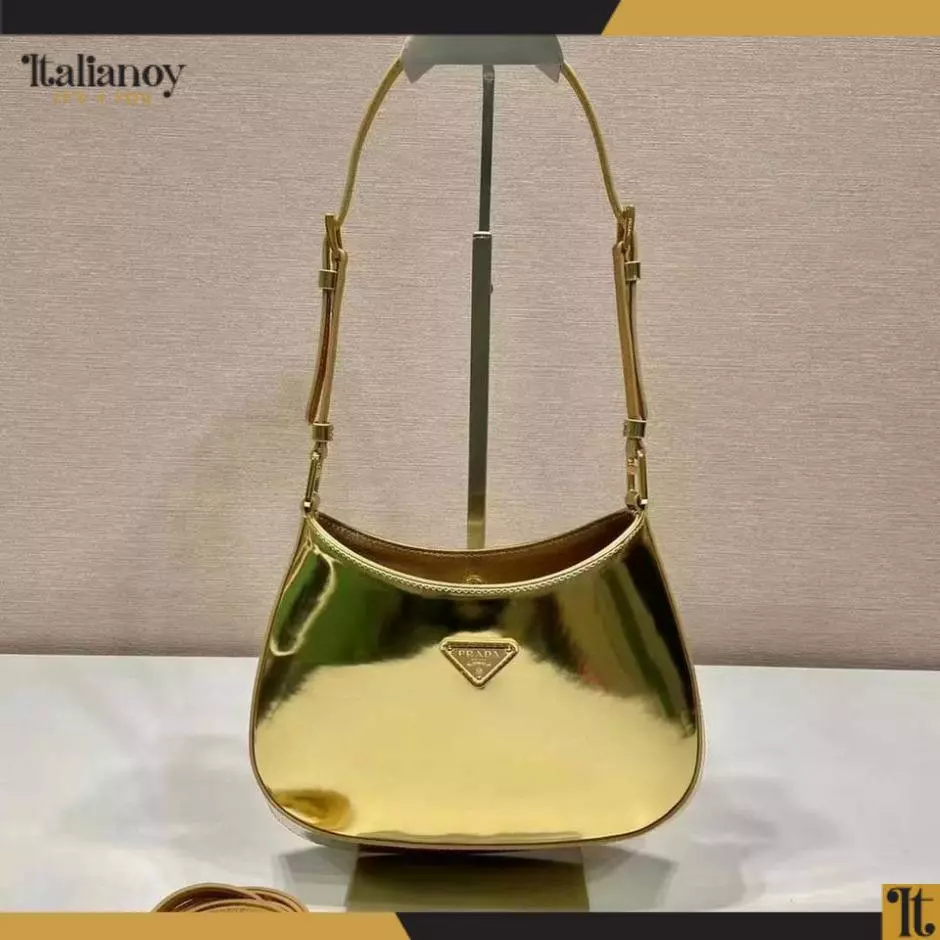 Platinum Prada Cleo leather shoulder bag