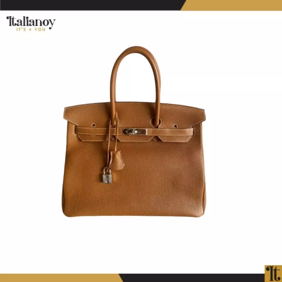 Hermes Ebene Togo Leather Palladium Hardware Birkin 35