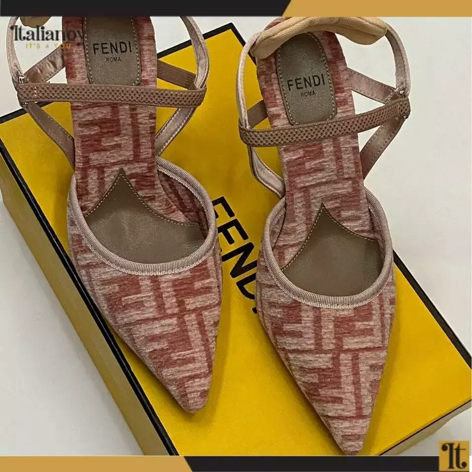 Colibrì Lite High-heeled FF chenille slingbacks