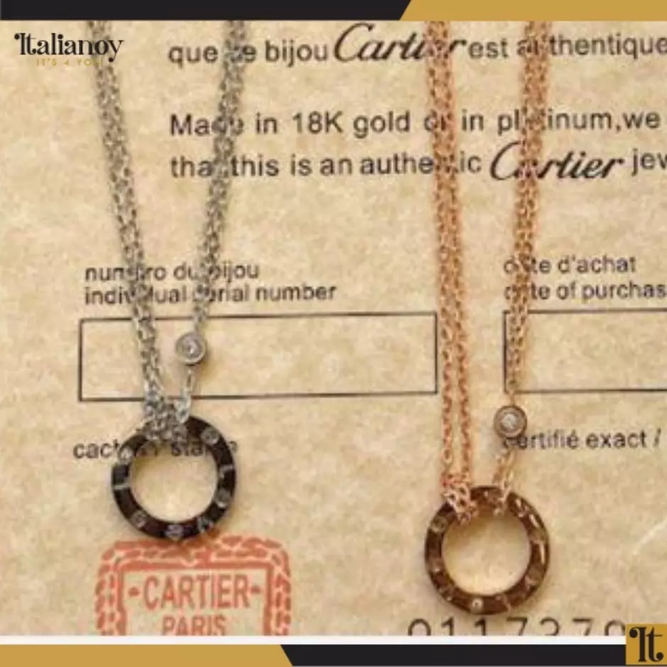 Cartier Love Necklaceset with Two Diamonds