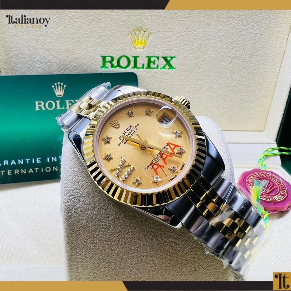 Rolex Datejust Oystersteel - gold/silver & yellow