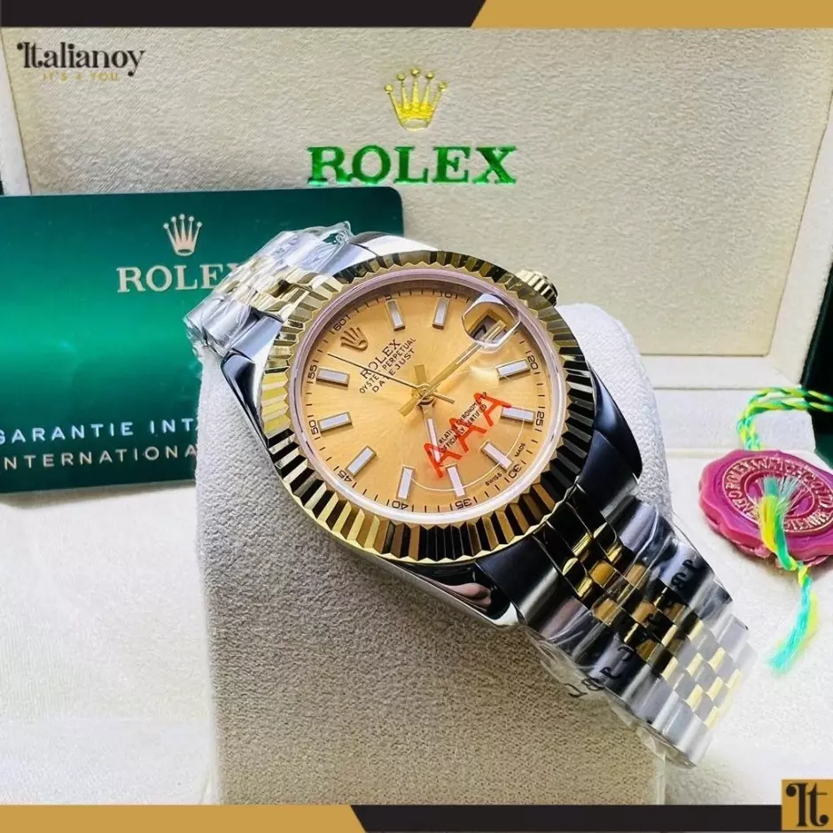 Rolex Datejust Oystersteel - gold/silver & yellow