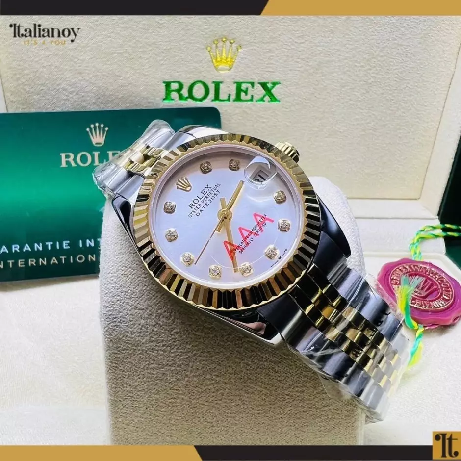 Rolex Datejust Oystersteel silver&gold