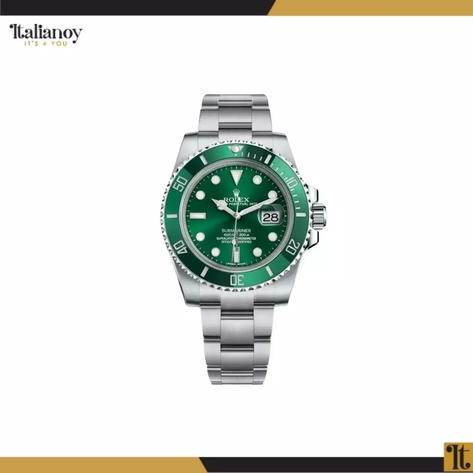 Rolex Submariner Oyster Steel with Green Oystersteel Hulk