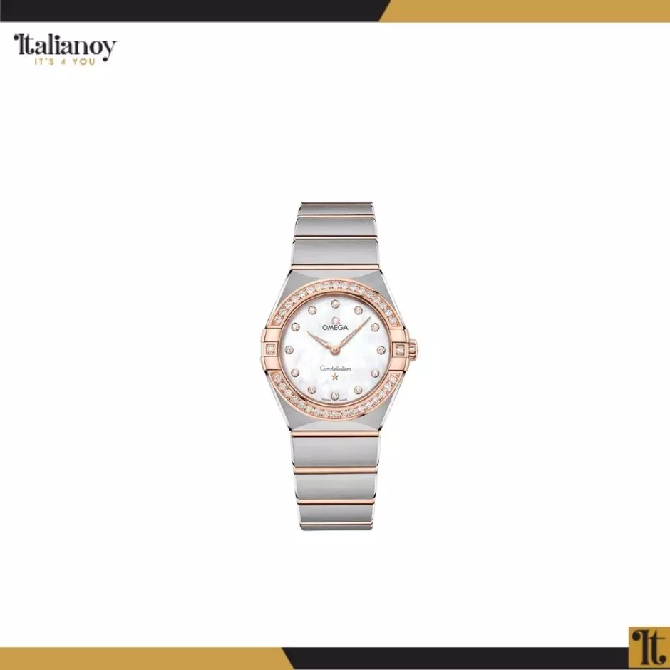 OMEGA CONSTELLATION QUARTZ-ROSE GOLD