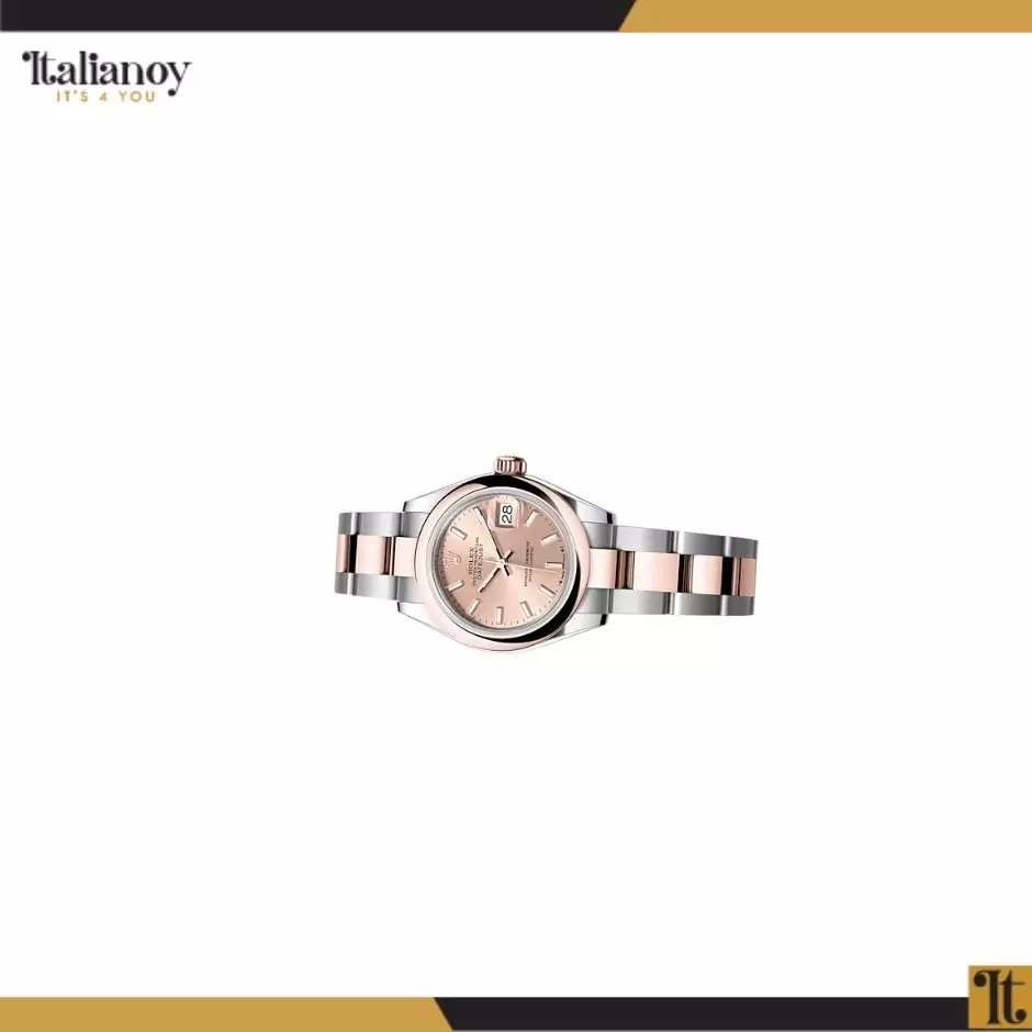 Rolex Oyster Perpetual silver&rose gold