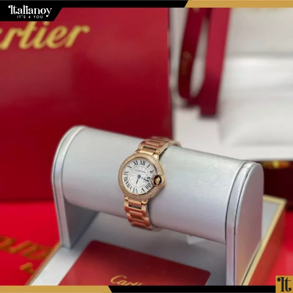 Cartier Watch Women Balloon Gold Stone