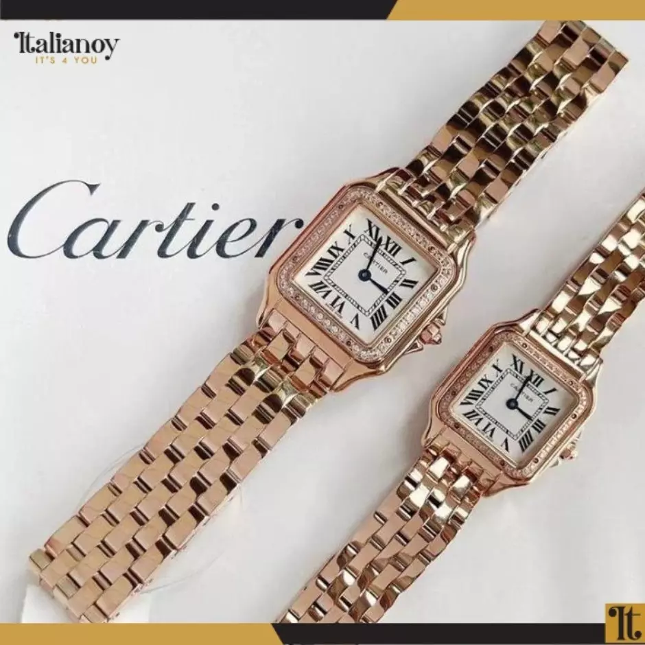 Panthère De Cartier Watch Stone Rose