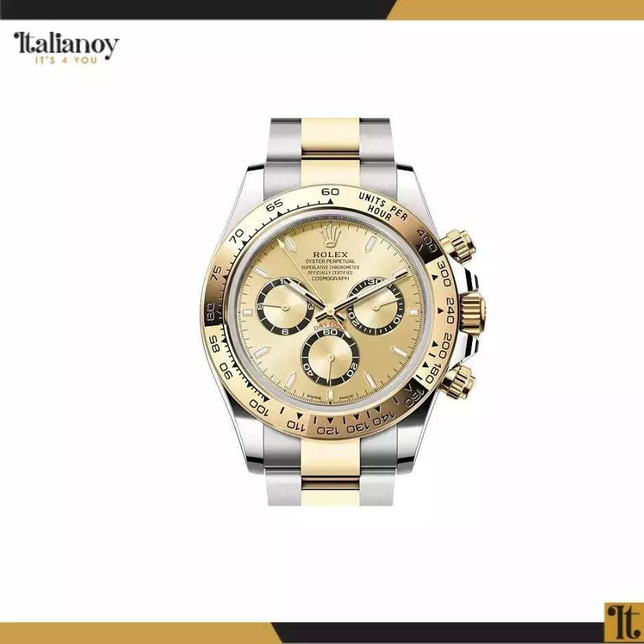 ROLEX COSMOGRAPH DAYTONA STEEL & YELLOW GOLD CHAMPAGNE DIAL