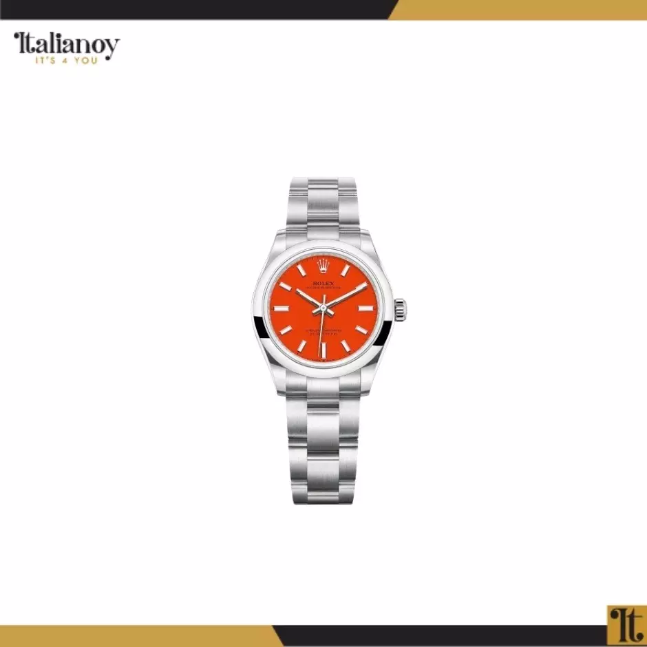 Rolex Oyster Perpetual Silver RED