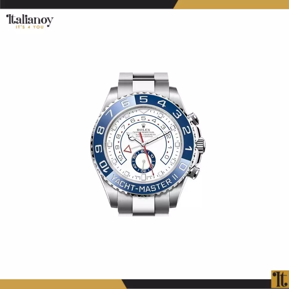 ROLEX YACHT MASTER || SILVER - BLUE