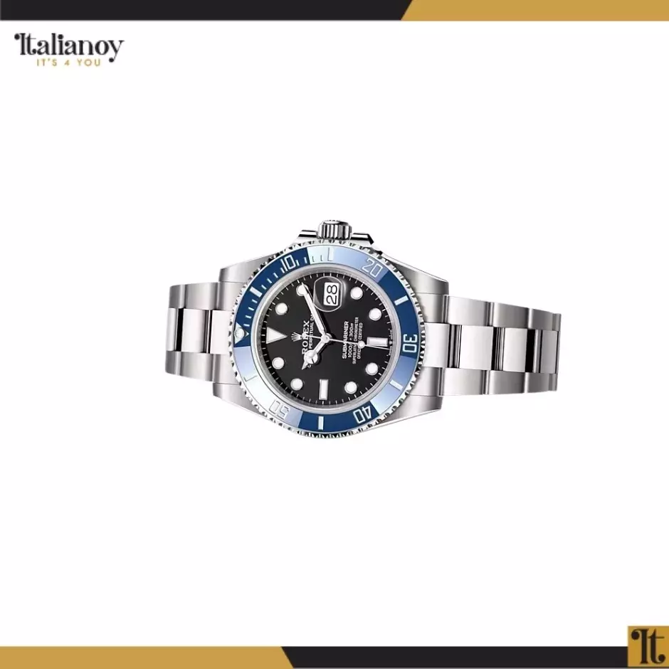 ROLEX SUBMARINER DATE WHITE GOLD OYSTER BLACK DIAL