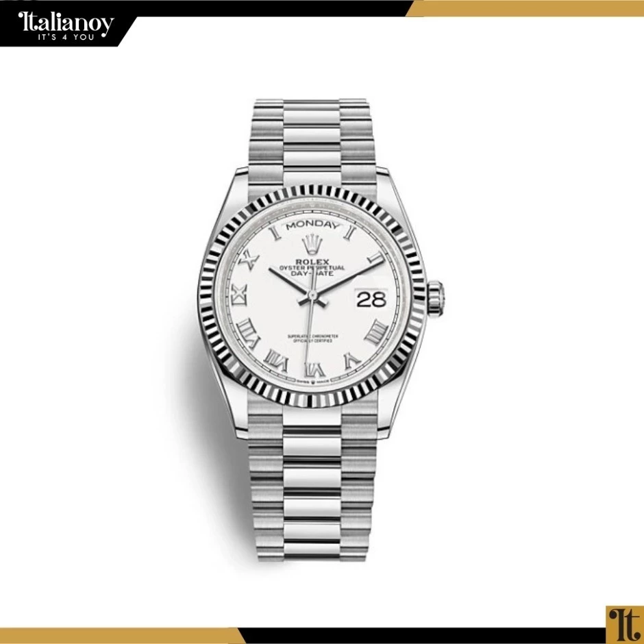 ROLEX DAY-DATE SILVER-WHITE