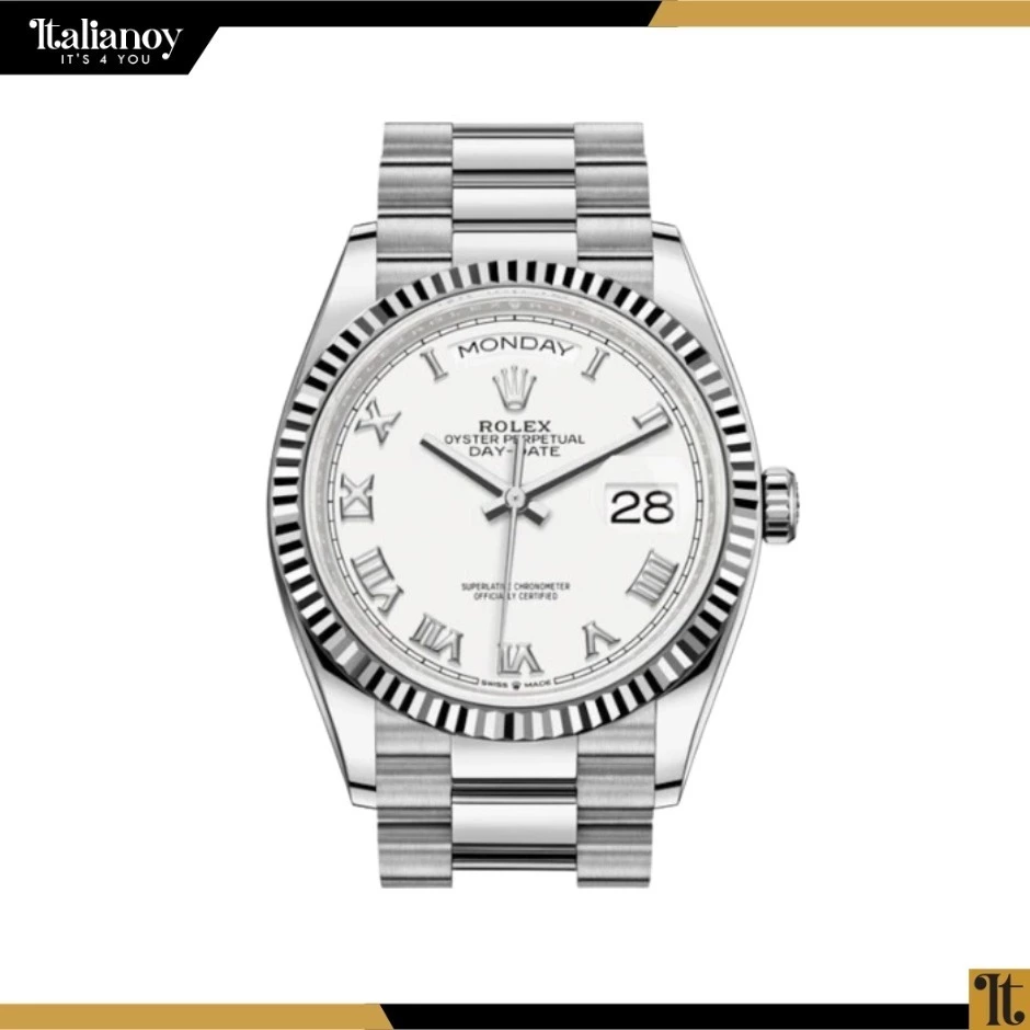 ROLEX DAY-DATE SILVER-WHITE