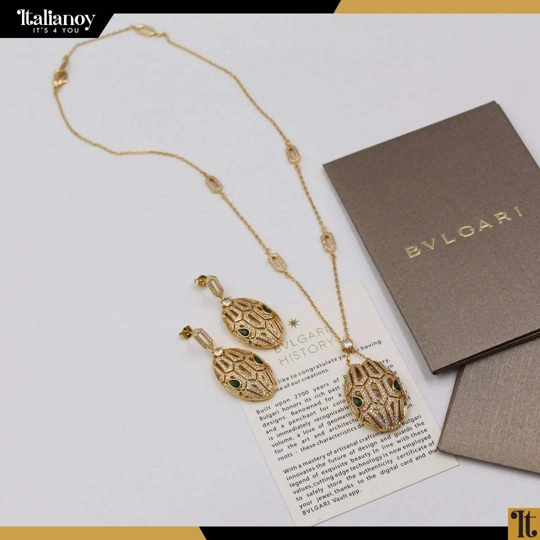 Bvlgari Serpenti Necklace + earrings