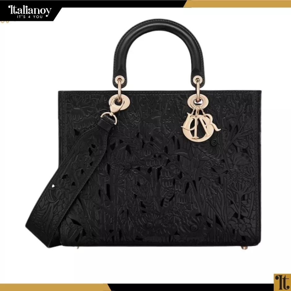 MEDIUM LADY DIOR BAG CALFSKIN D'AMOUR CUTOUTS