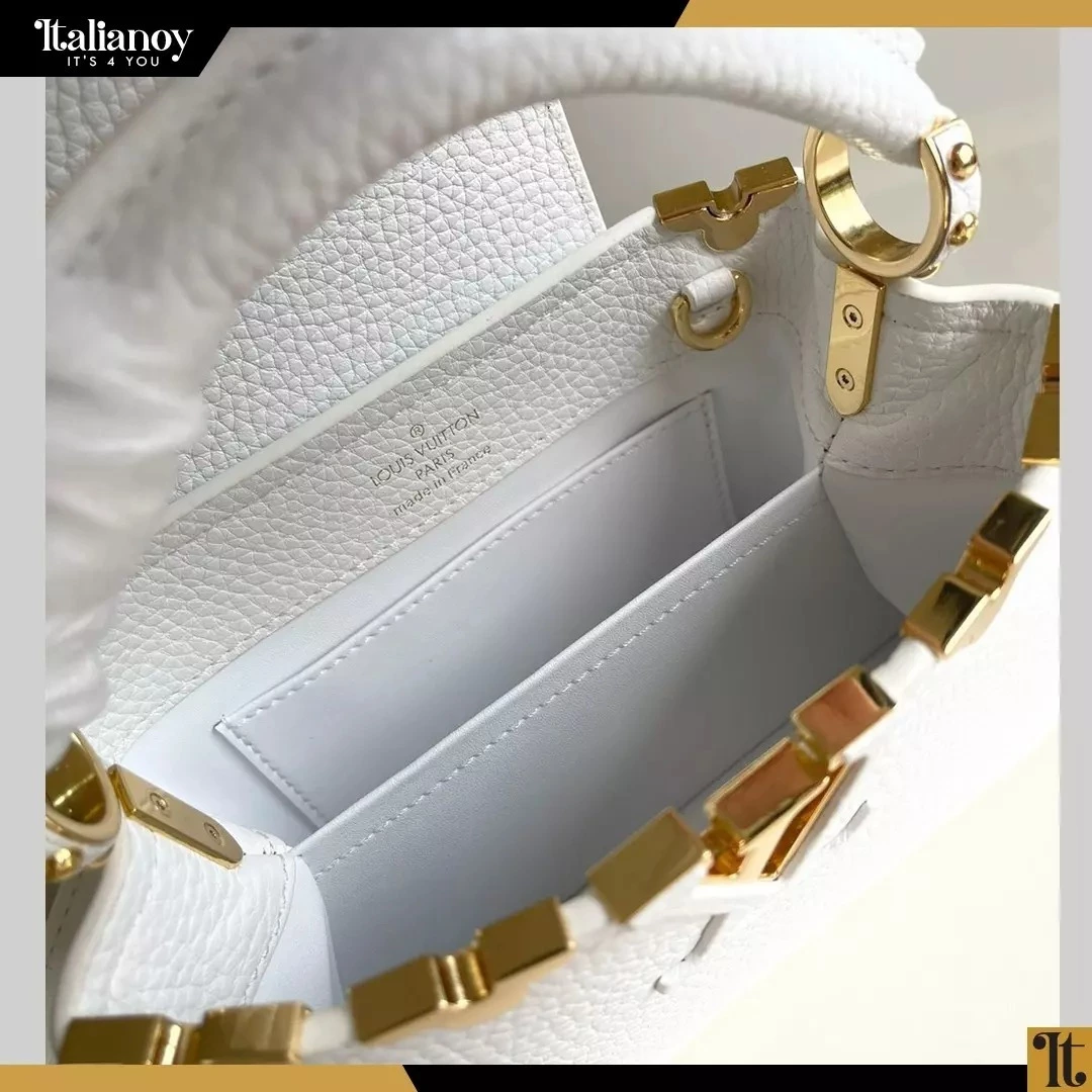 Louis Vuitton Snow Taurillon & Python Mini Capucines