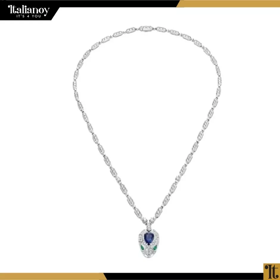 Bulgari with colored gemstones Necklace + earrings