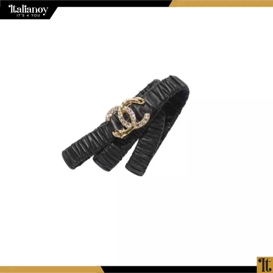 CHANEL BELT BLACK