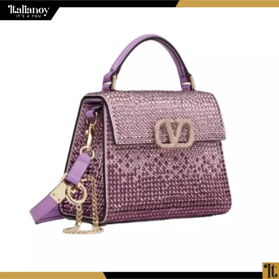 Valentino garavani MINI VSLING HANDBAG WITH RHINESTONES