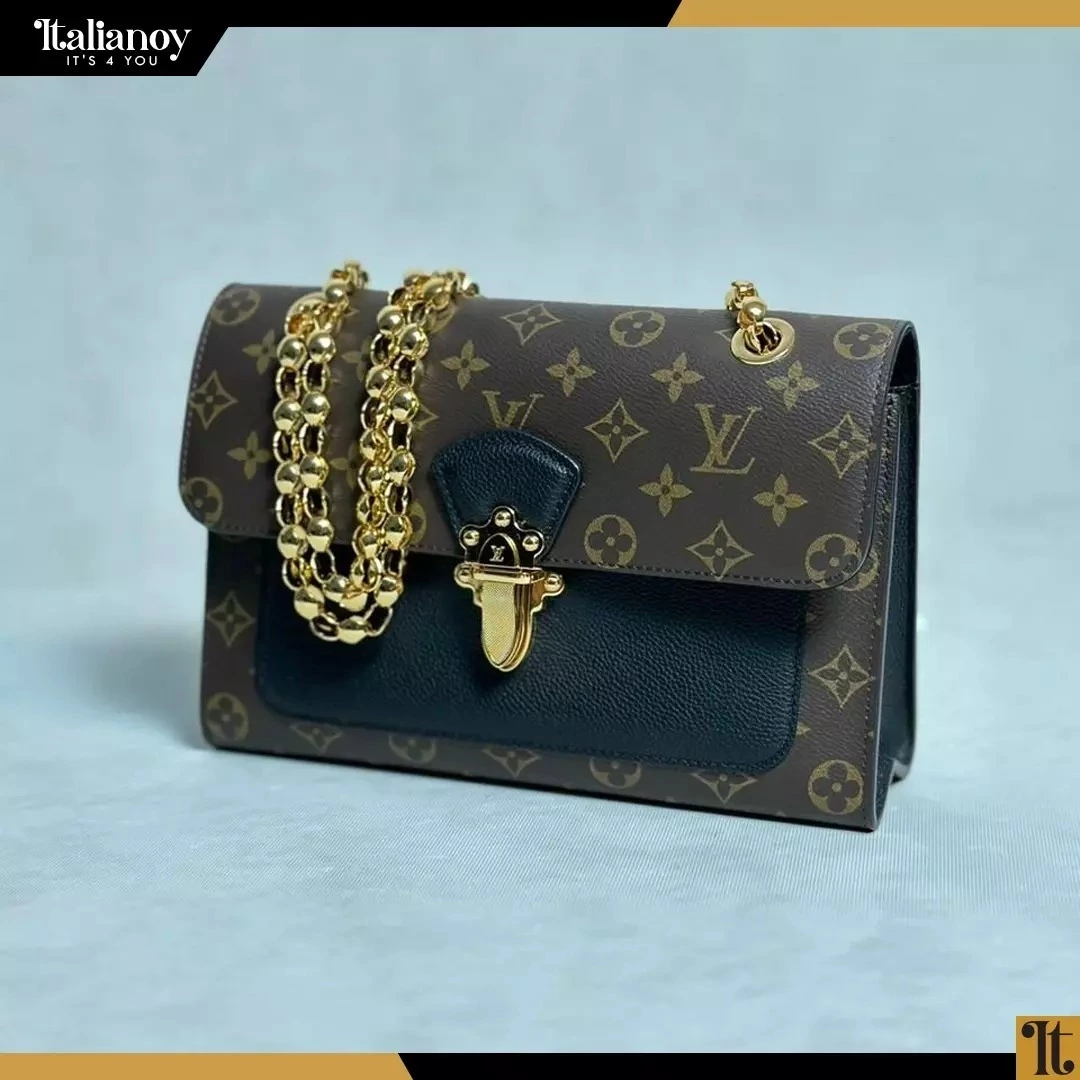 LOUIS VUITTON Monogram Canvas Leather Victoire Bag