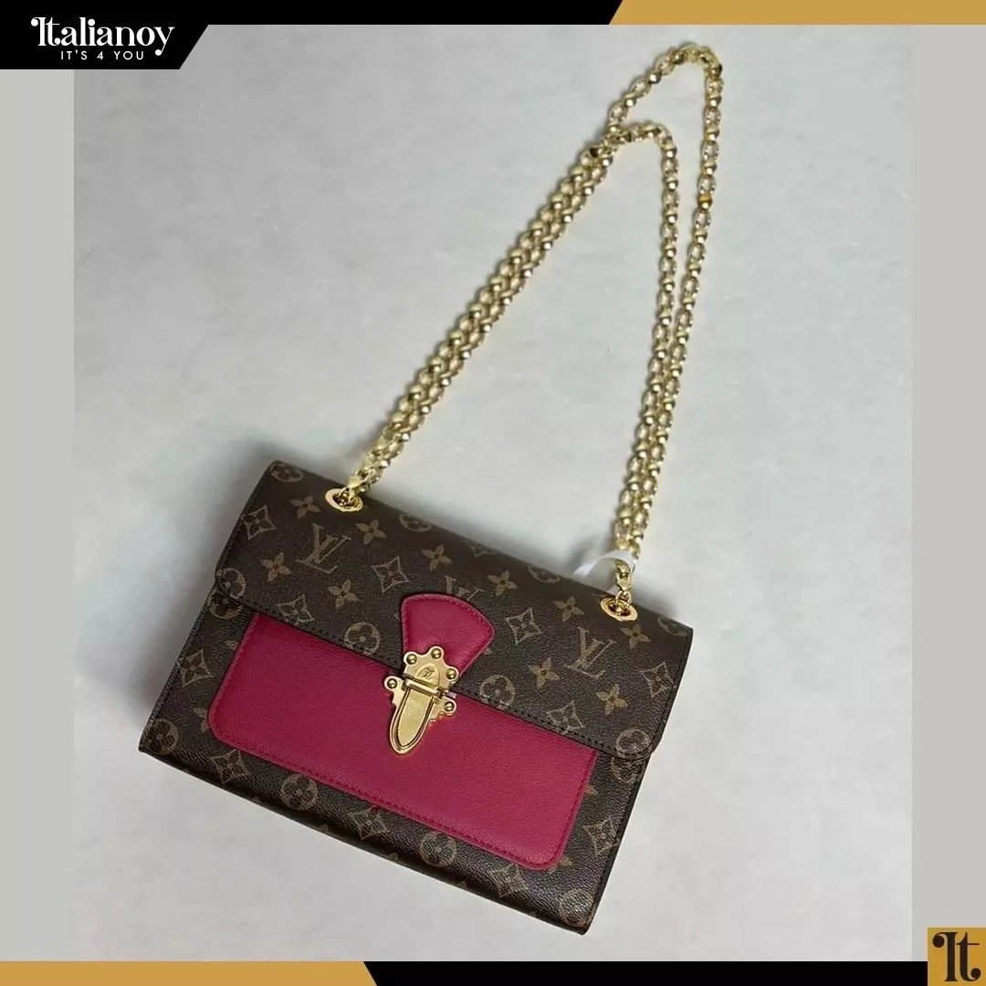 LOUIS VUITTON Monogram Canvas  Leather Victoire Bag