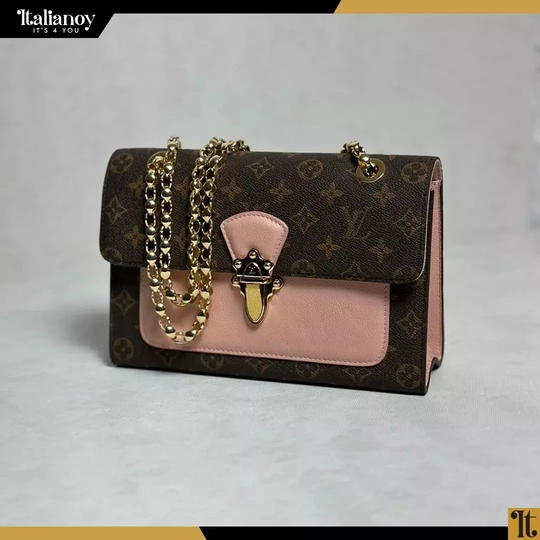 LOUIS VUITTON Monogram Canvas Leather Victoire Bag