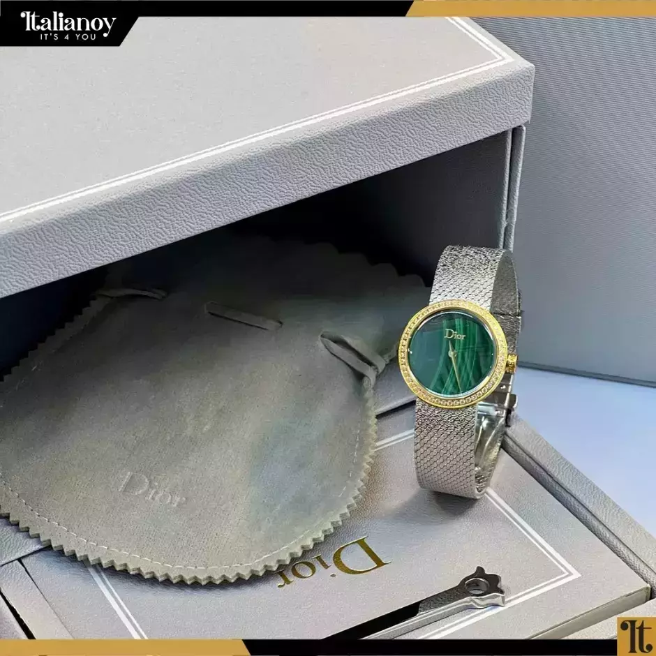 LA D DE DIOR SATINE SILVER-GREEN