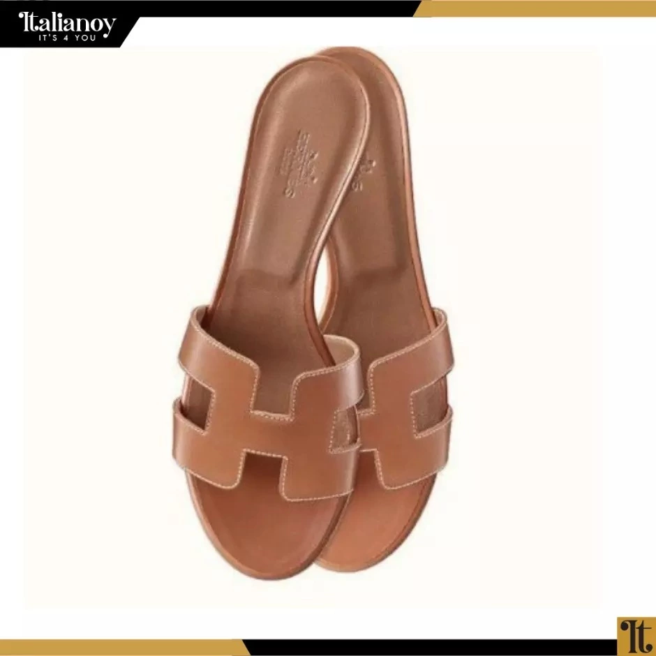 HERMES LIGHT BROWN SHOES