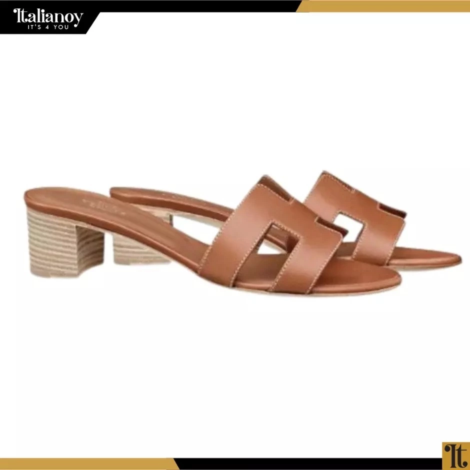 HERMES LIGHT BROWN SHOES