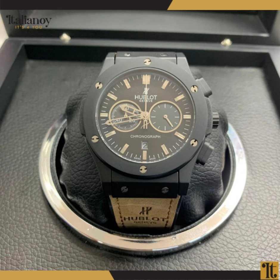 Hublot Geneve Black with Black Dail