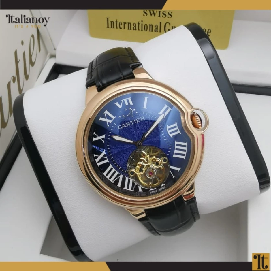 Ballon De Cartier Gold-Blue