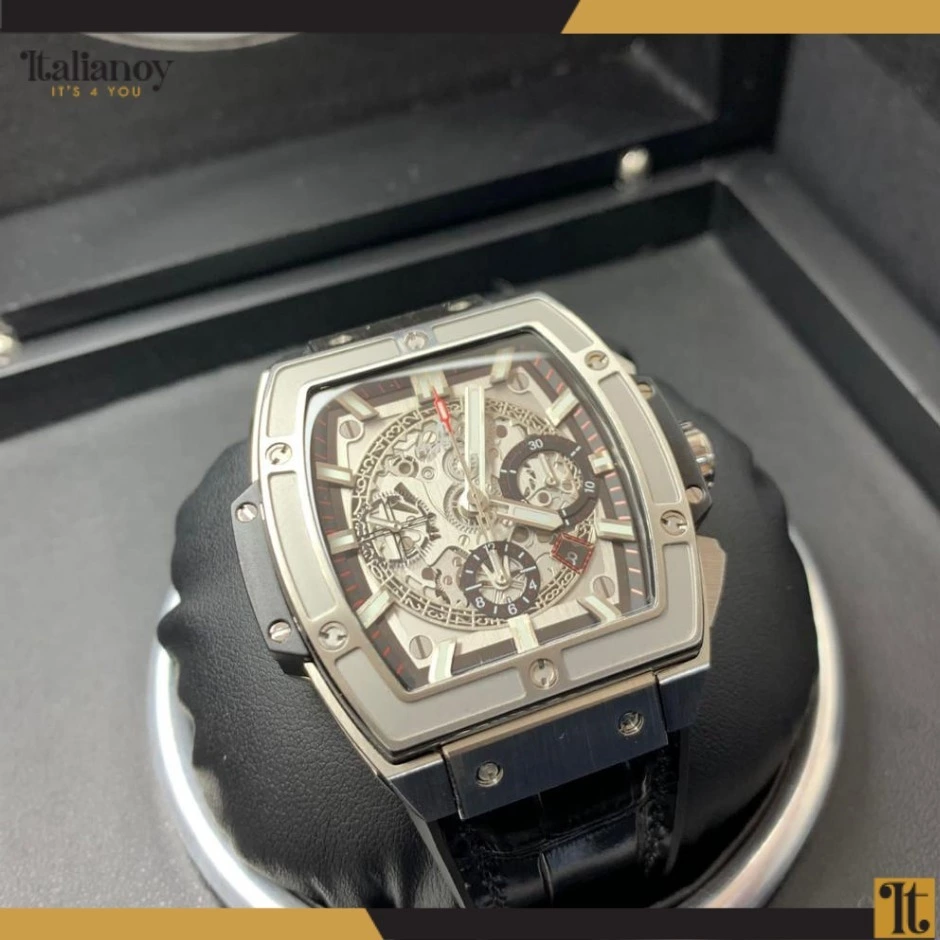 HUBLOT WATCH MEN BLACK-SILVER