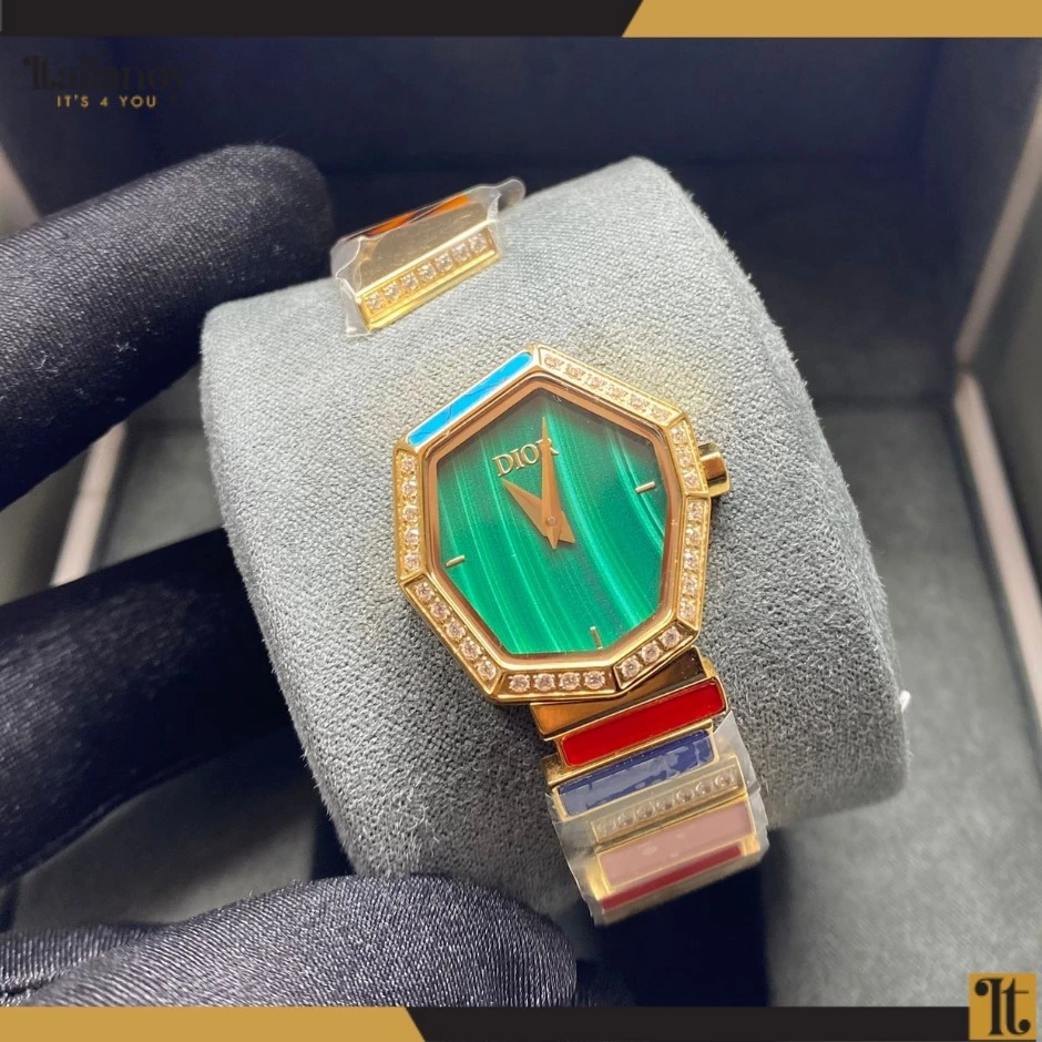 GEM DIOR Yellow Gold GREEN DIAL
