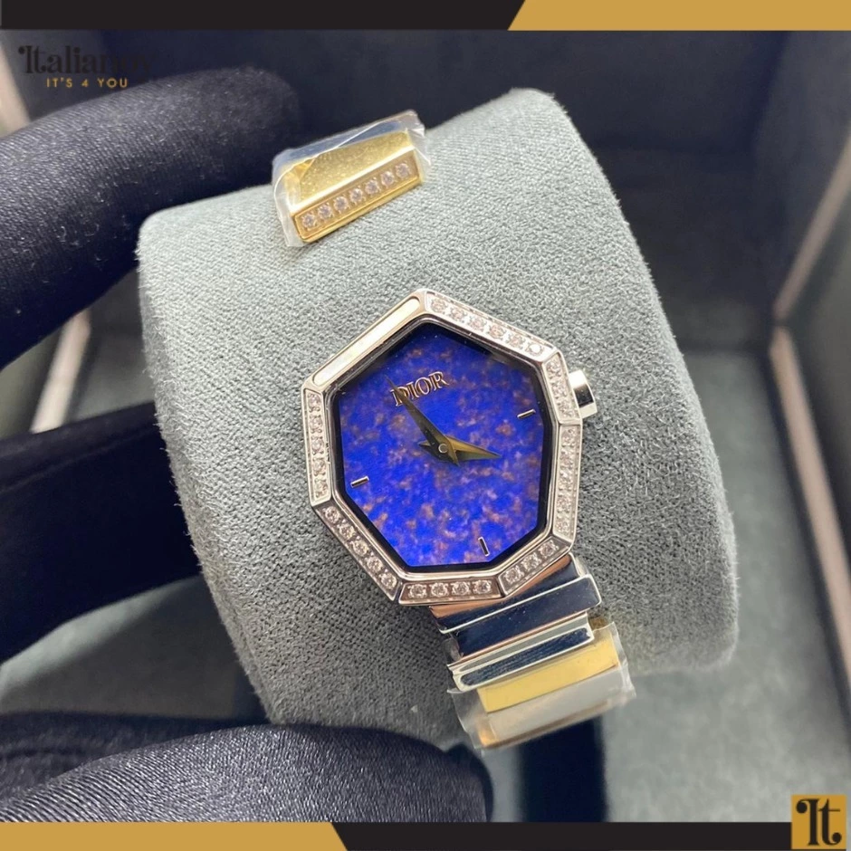 GEM DIOR - SILVER WITH purple- Pink DIAL