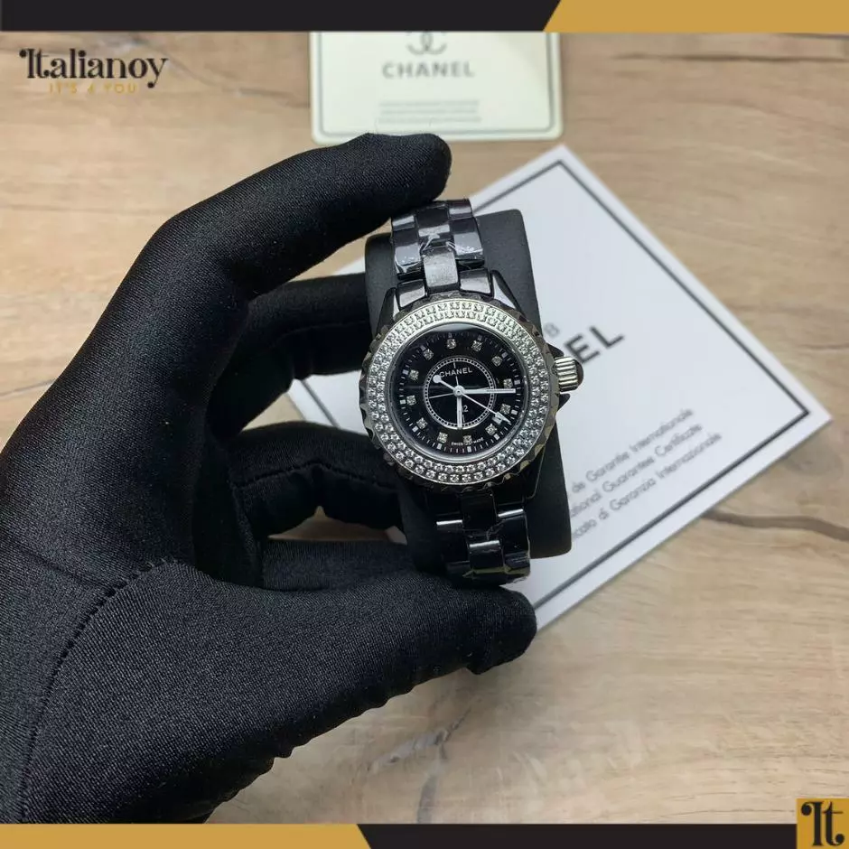 CHANEL WATCH BLACK - SILVER