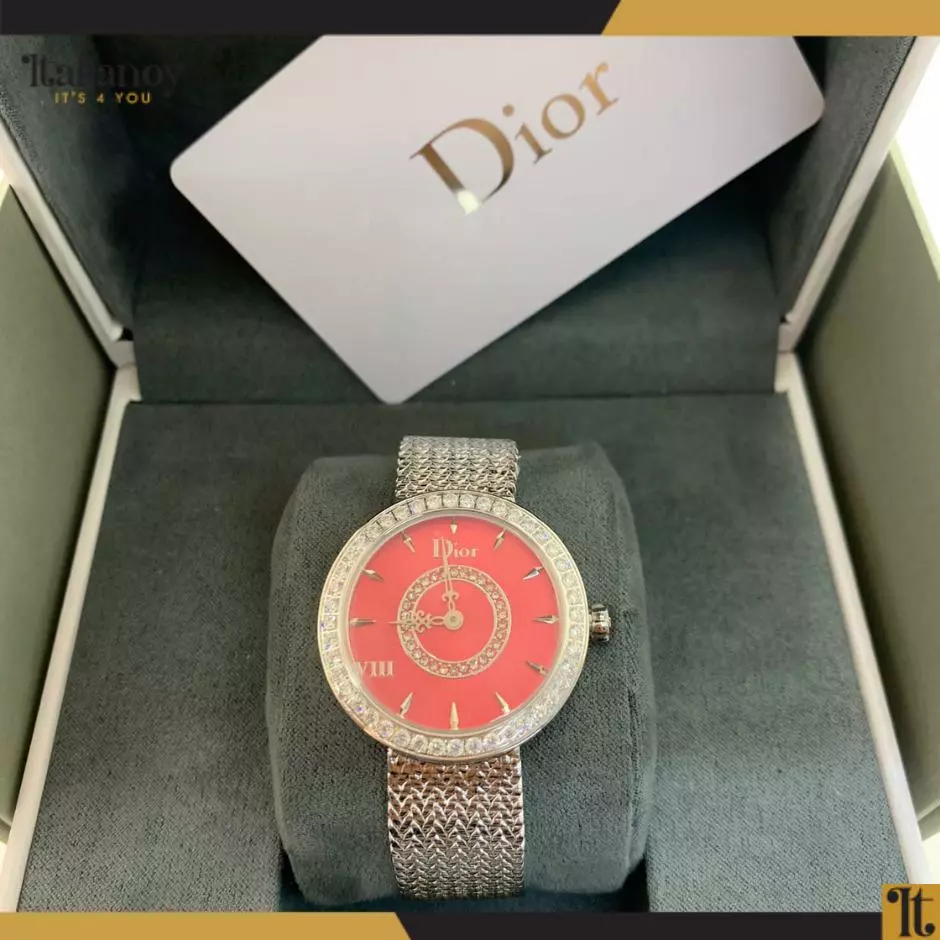 LA D DE DIOR SATINE SILVER-RED