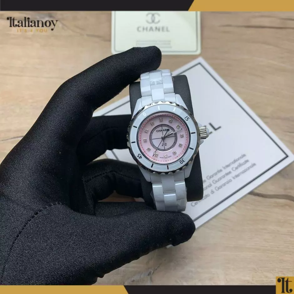 CHANEL WATCH ROSE / WHITE