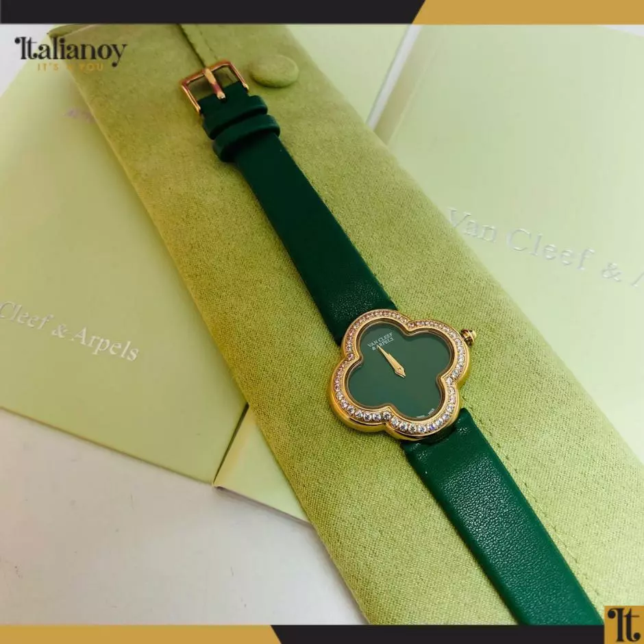 VAN CLEEF WATCH GREEN/ GOLD