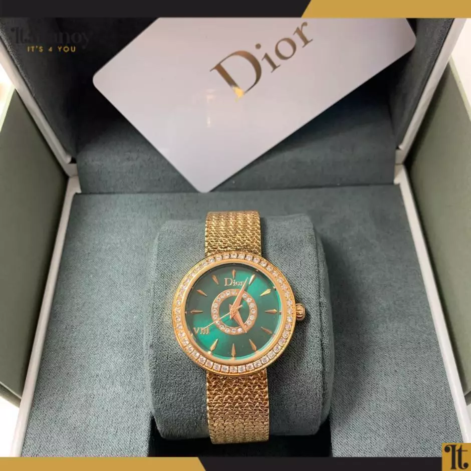 LA D DE DIOR SATINE GOLD-GREEN