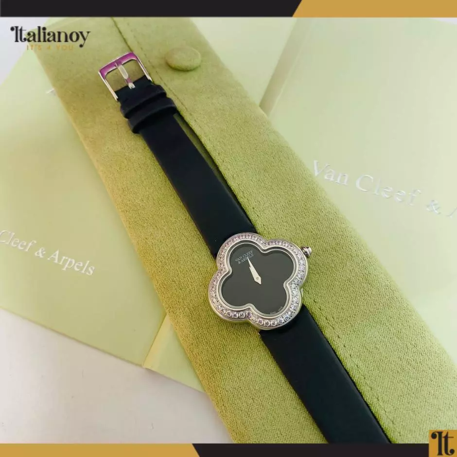 VAN CLEEF WATCH BLACK/ SILVER- BLACK