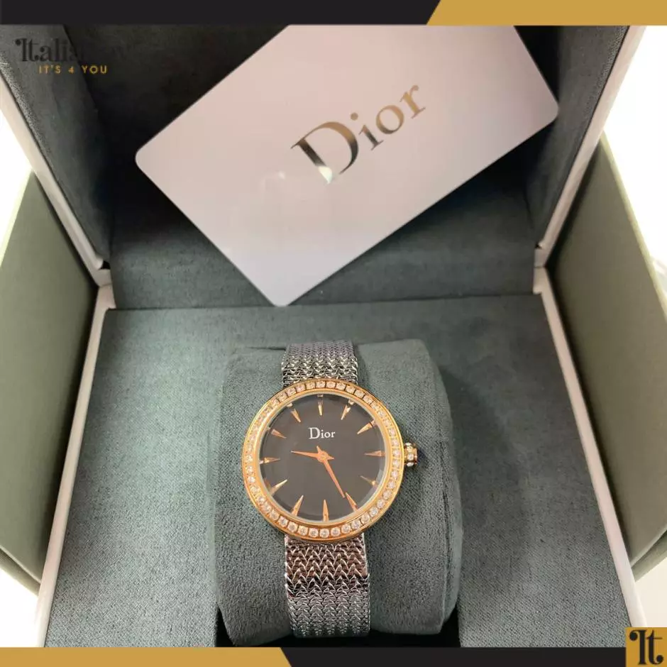 LA D DE DIOR SATINE SILVER-GOLD AND BLACK