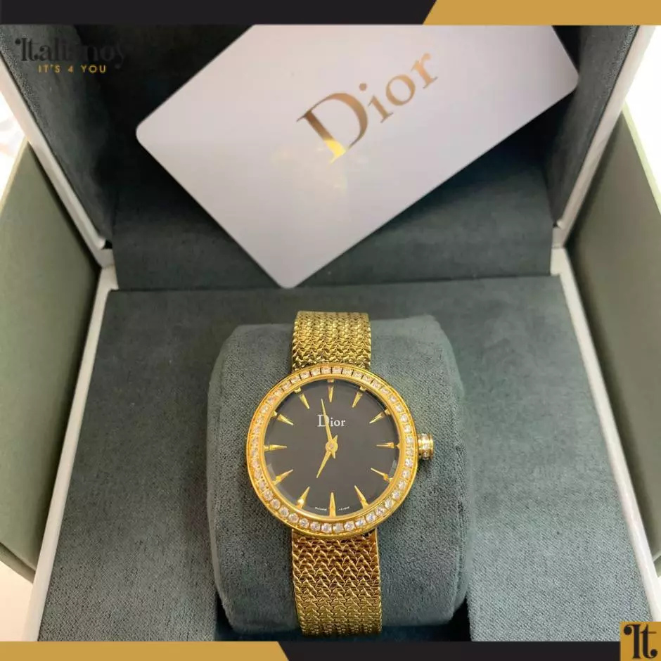 LA D DE DIOR SATINE  GOLD-BLACK