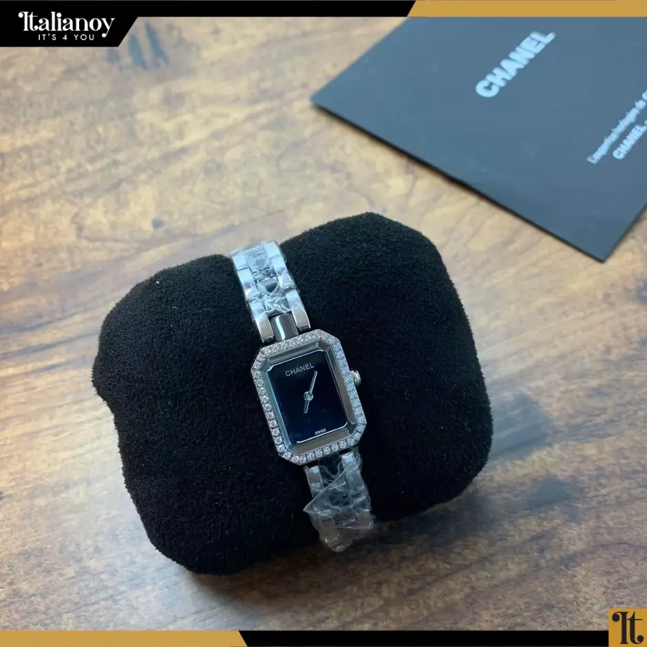 Chanel watch silver - black