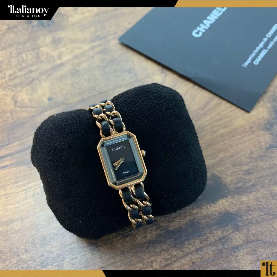 Chanel watch gold - black